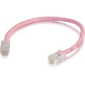 C2G 6in Cat6 Non-Booted Unshielded (UTP) Network Patch Cable - Pink
