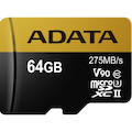 Adata Premier ONE 64 GB Class 10/UHS-II (U3) V90 microSDXC