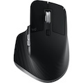 Logitech MX MASTER 3S Mouse - Bluetooth/Radio Frequency - USB - Optical - 7 Button(s) - Space Gray