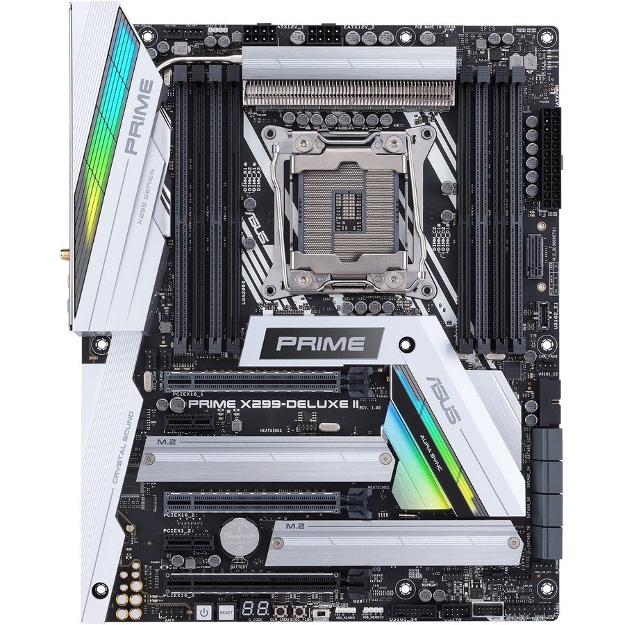 Asus Prime X299-DELUXE II Desktop Motherboard - Intel X299 Chipset - Socket R4 LGA-2066 - Intel Optane Memory Ready - ATX