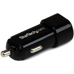 StarTech.com Dual Port USB Car Charger - High Power (17 Watt / 3.4 Amp)
