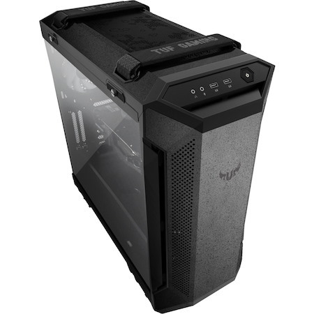 TUF GT501 Gaming Computer Case - EATX, ATX Motherboard Supported - Mid-tower - Metal, Tempered Glass - Grey