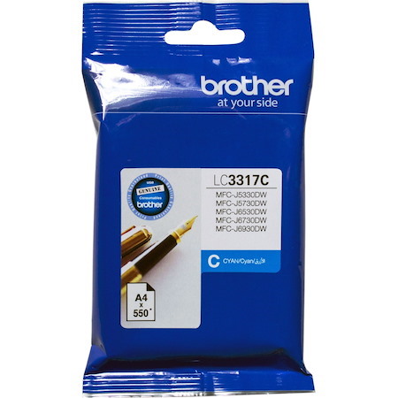 Brother LC3317C Original Standard Yield Inkjet Ink Cartridge - Cyan Pack