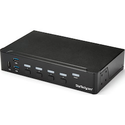StarTech.com 4 Port HDMI KVM - HDMI KVM Switch - 1080p - USB 3.0 & Audio Support - KVM Video Switch (SV431HDU3A2)