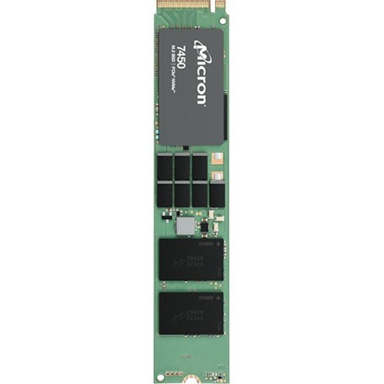 Micron 7450 PRO 3.84 TB Solid State Drive - M.2 22110 Internal - PCI Express NVMe (PCI Express NVMe 4.0 x4) - Read Intensive - TAA Compliant