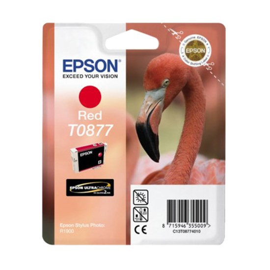 Epson UltraChrome T0877 Original Ink Cartridge - Red