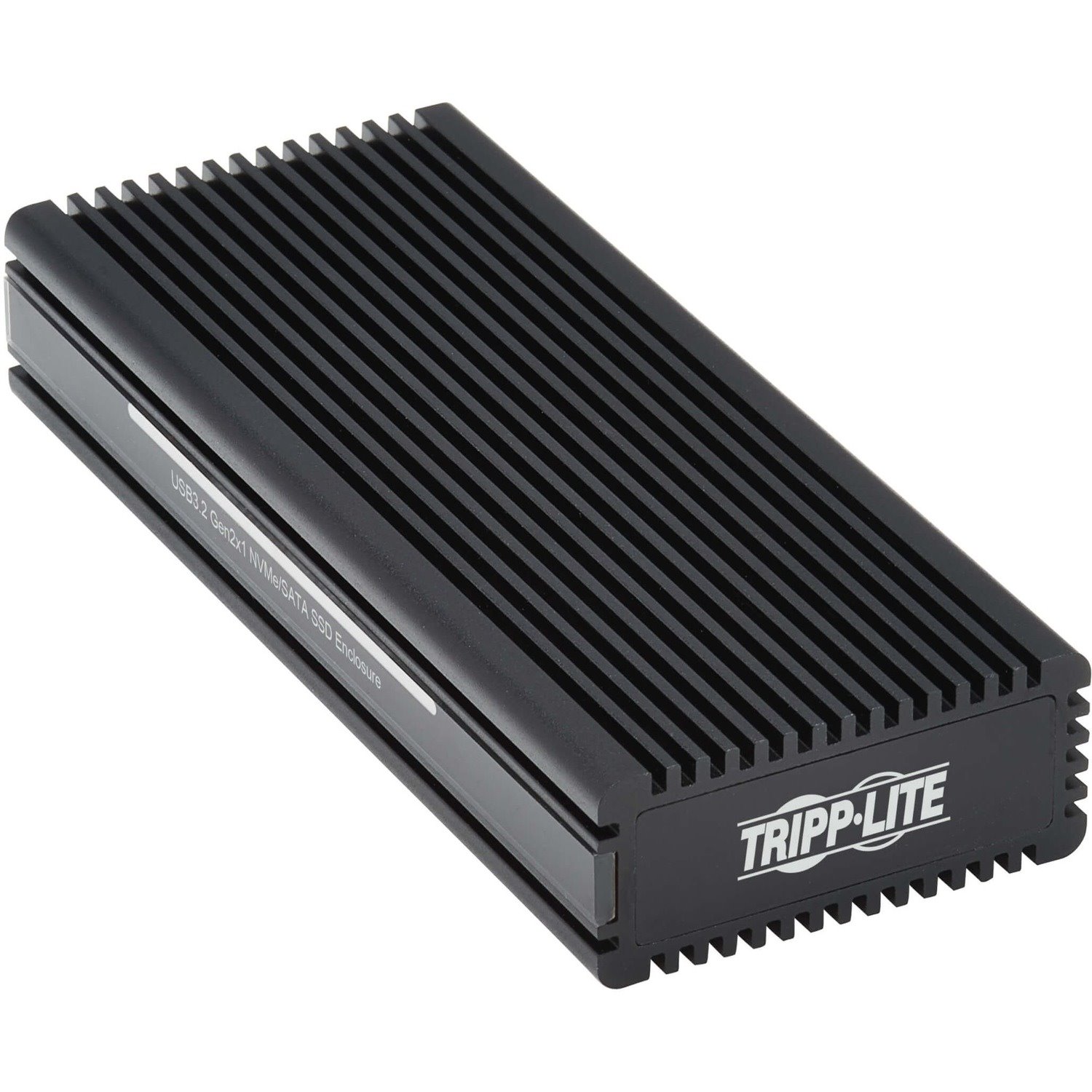 Tripp Lite USB-C to M.2 NVMe and SATA SSD (M-Key) Gaming Enclosure Adapter - USB 3.2 Gen 2 (10 Gbps), LEDs