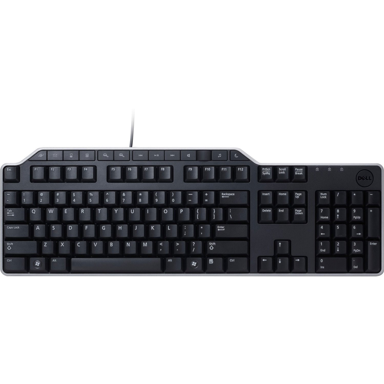 Dell Business KB522 Keyboard - Cable Connectivity - USB 2.0 Interface - Irish, English (UK) - QWERTY Layout - Black