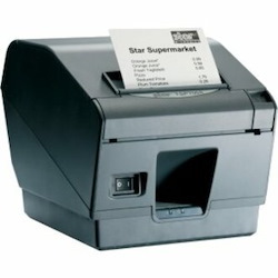 Star Micronics TSP743IID Direct Thermal Printer - Monochrome - Wall Mount - Receipt Print - With Cutter - Charcoal, Grey