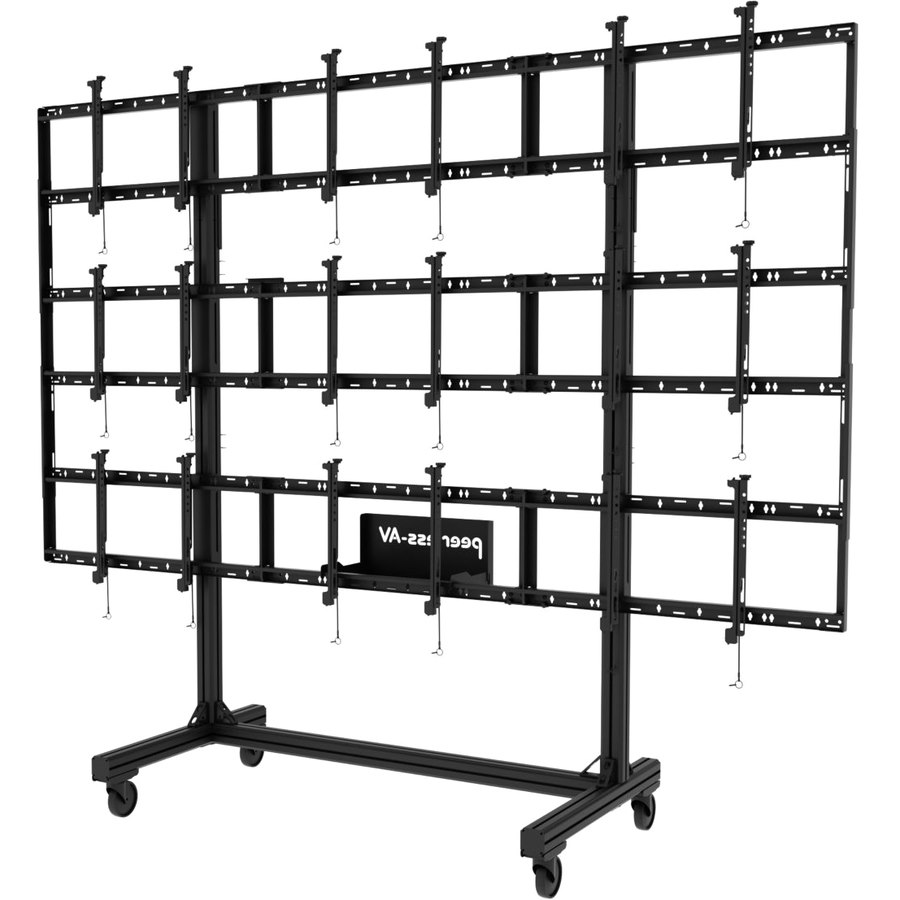 Peerless-AV Portable Video Wall Cart 2x2, 3x2 or 3x3 Configuration For 46" to 55" Displays