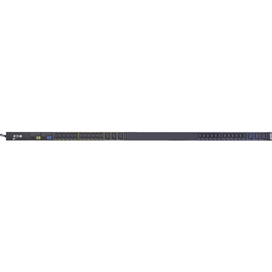 Eaton Basic rack PDU, 0U, L6-30P input, 1.92 kW max, 200-240V, 16A, 10 ft cord, Single-phase, TAA compliant, Outlets: (24) C13 Outlet grip, (6) C19 Outlet grip