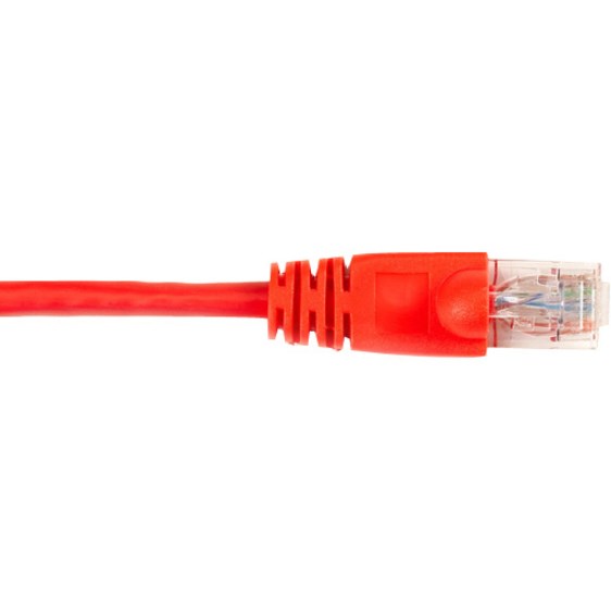 Black Box CAT6 Value Line Patch Cable, Stranded, Red, 2-Ft. (0.6-m), 10-Pack