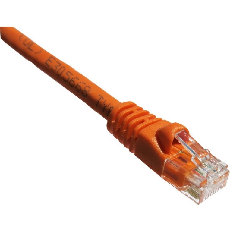 Axiom 1FT CAT6 550mhz S/FTP Shielded Patch Cable Molded Boot (Orange)
