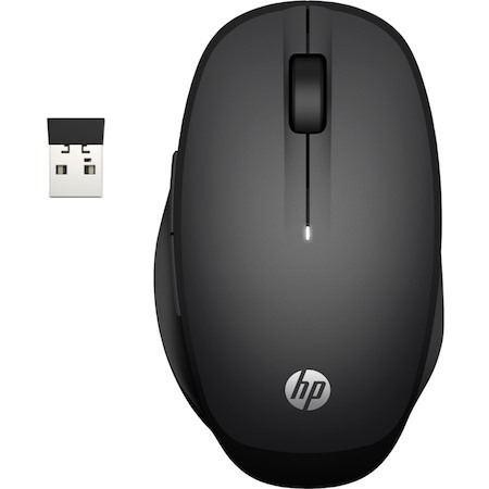 HP Mouse - Bluetooth/Radio Frequency - USB - Black
