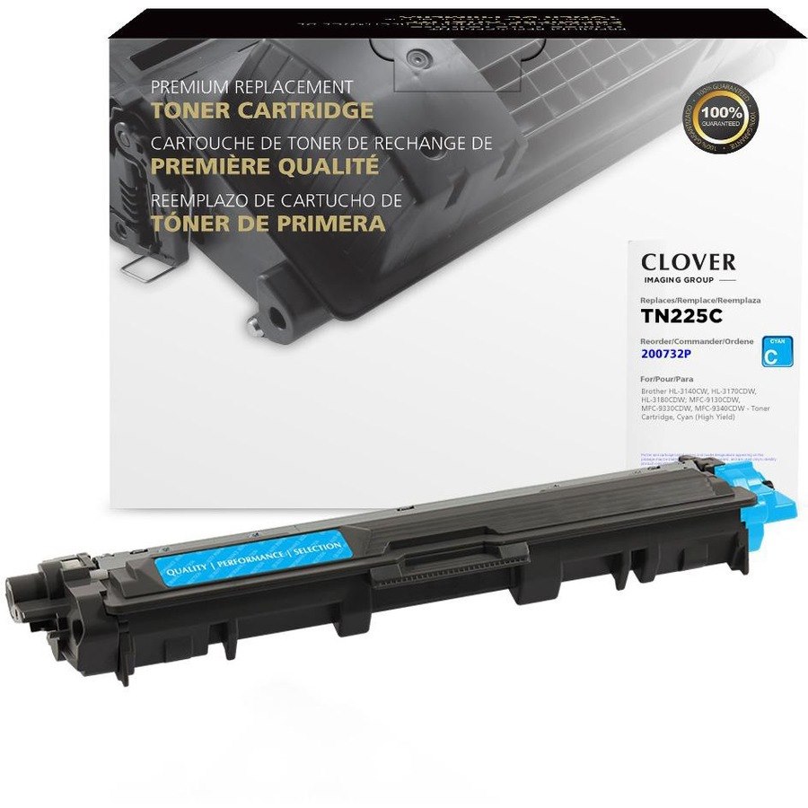 Clover Imaging Remanufactured High Yield Cyan Toner Cartridge for Brother TN225