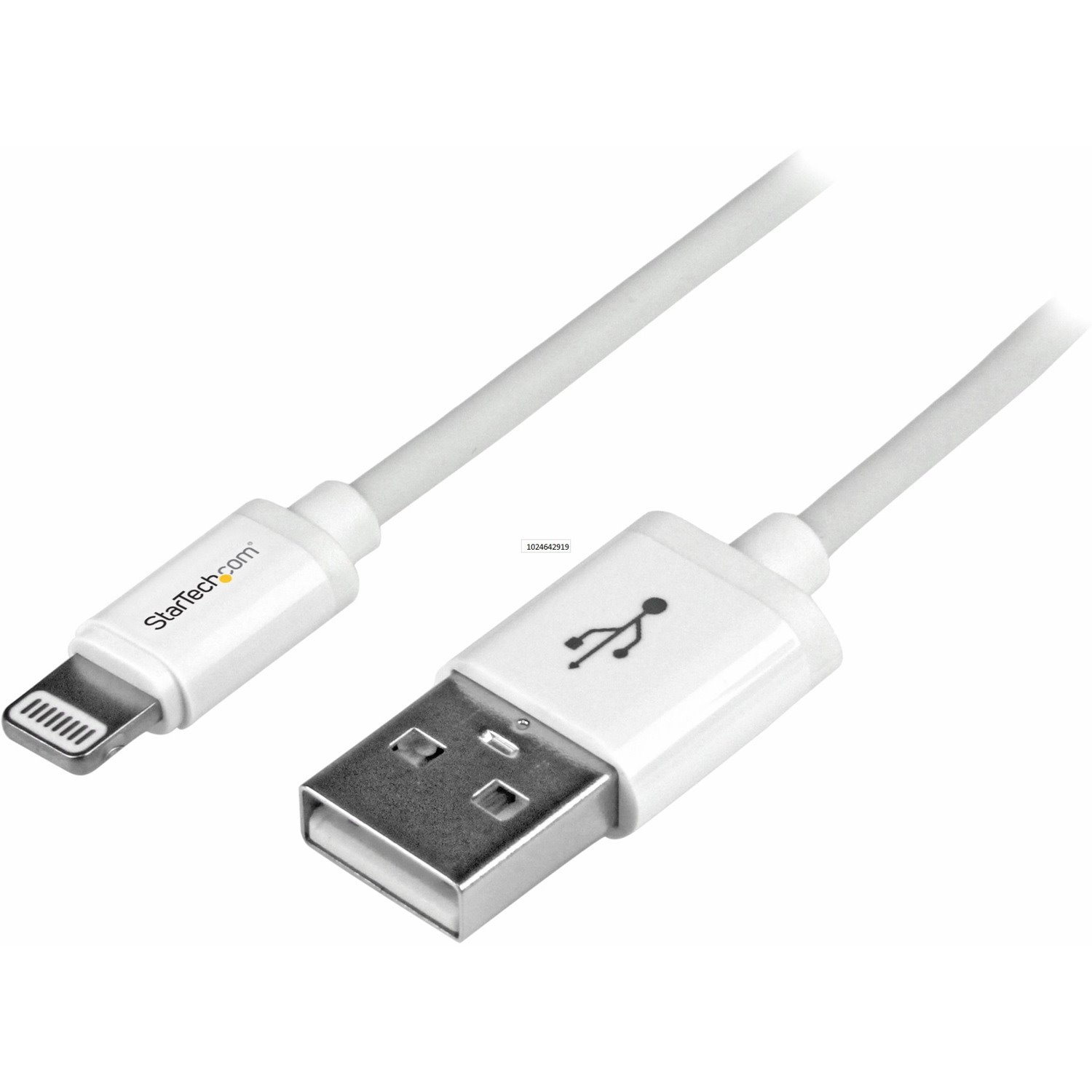 StarTech.com 1m (3ft) White AppleÂ&reg; 8-pin Lightning Connector to USB Cable for iPhone / iPod / iPad