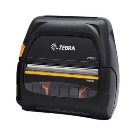 Zebra DT Printer ZQ521, media width 4.45''/113mm; English/Latin fonts, 802.11ac/Bluetooth 4.1, stnd battery, US/Canada certs