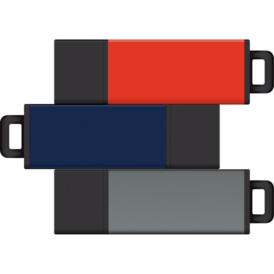 Centon 8GB USB 2.0 Pro2 3Pk (Orange, Blue, Grey)