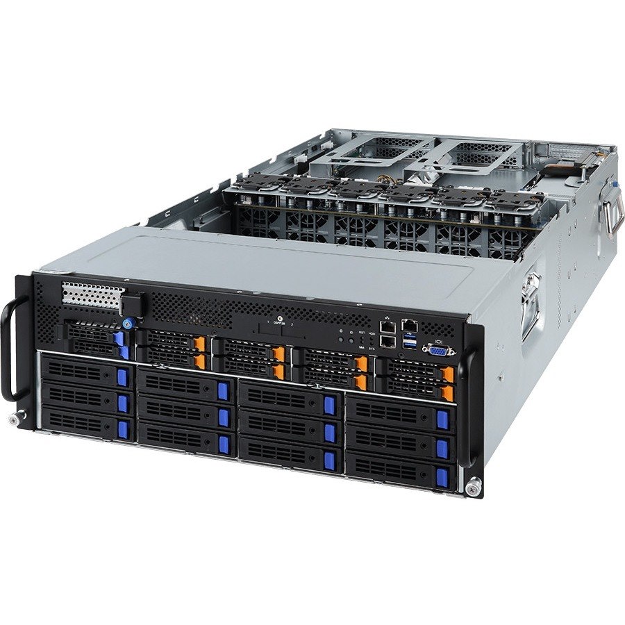 Gigabyte G481-HA1 Barebone System - 4U Rack-mountable - Socket P LGA-3647 - 2 x Processor Support