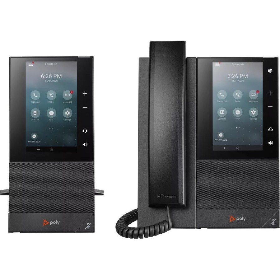 Poly CCX 500 IP Phone - Corded - Bluetooth - Desktop, Wall Mountable