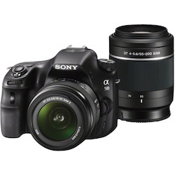 Sony Alpha &alpha;58 20.1 Megapixel Digital SLR Camera with Lens - 0.71" - 2.17" (Lens 1), 2.17" - 7.87" (Lens 2)