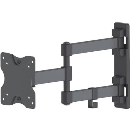 TV & Monitor Mount, Wall, Full Motion, 1 screen, Screen Sizes: 13-27" , Black, VESA 75x75 to 100x100mm, 20kg, Tilt & Swivel with 3 Pivots, Lifetime Warranty