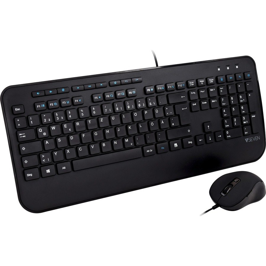 V7 CKU300DE Keyboard & Mouse - QWERTZ - German