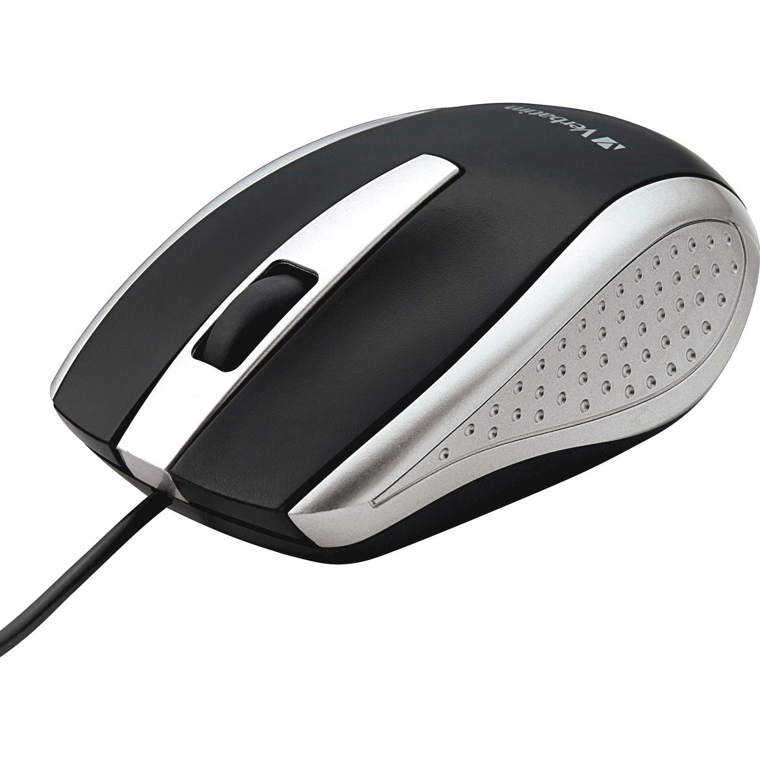 Verbatim Corded Notebook Optical Mouse - Silver