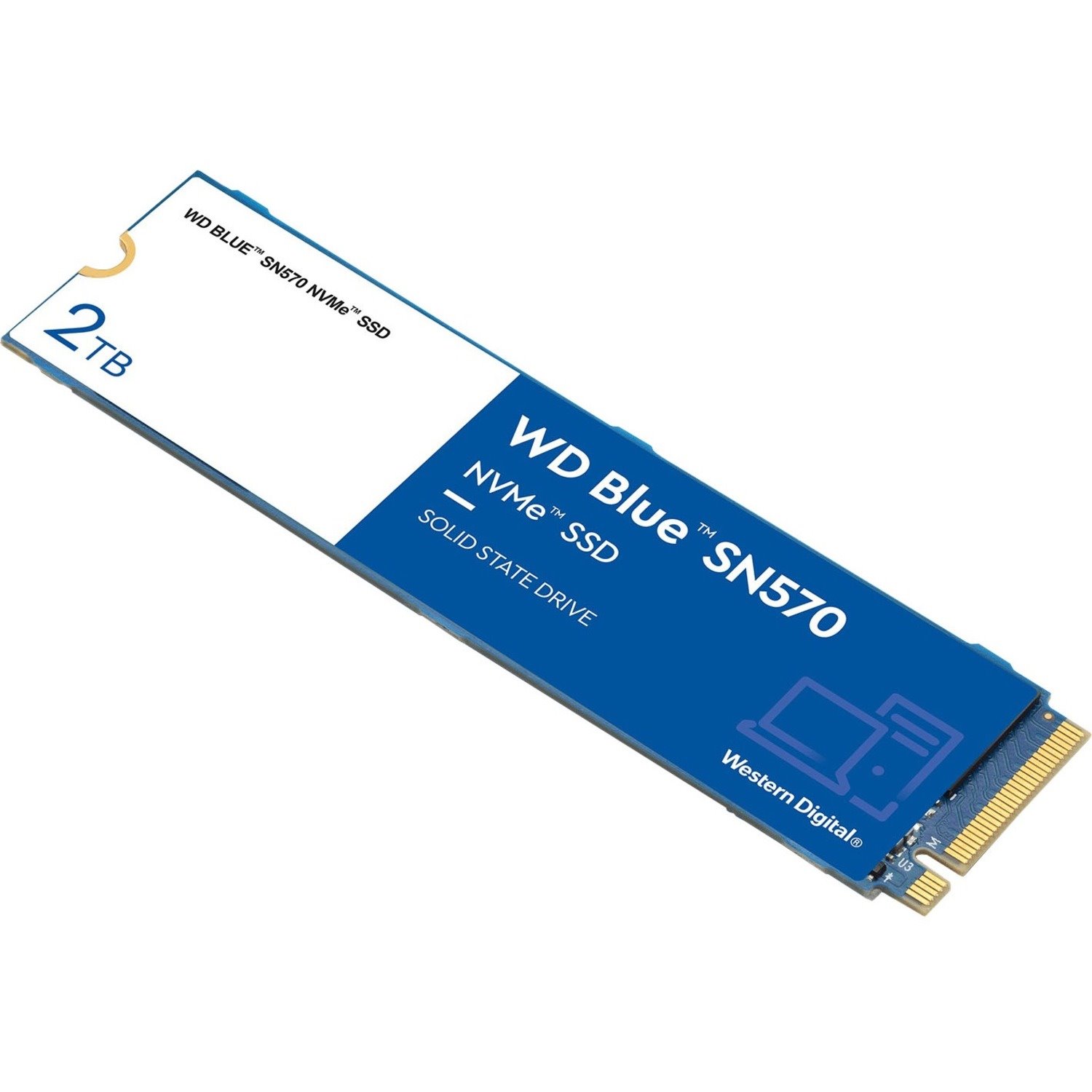 WD Blue SN570 WDS200T3B0C 2 TB Solid State Drive - M.2 2280 Internal - PCI Express NVMe (PCI Express NVMe 3.0 x4)