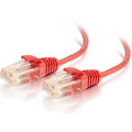 C2G 3ft Cat6 Snagless Unshielded (UTP) Slim Ethernet Cable - Cat6 Network Patch Cable - PoE - Red