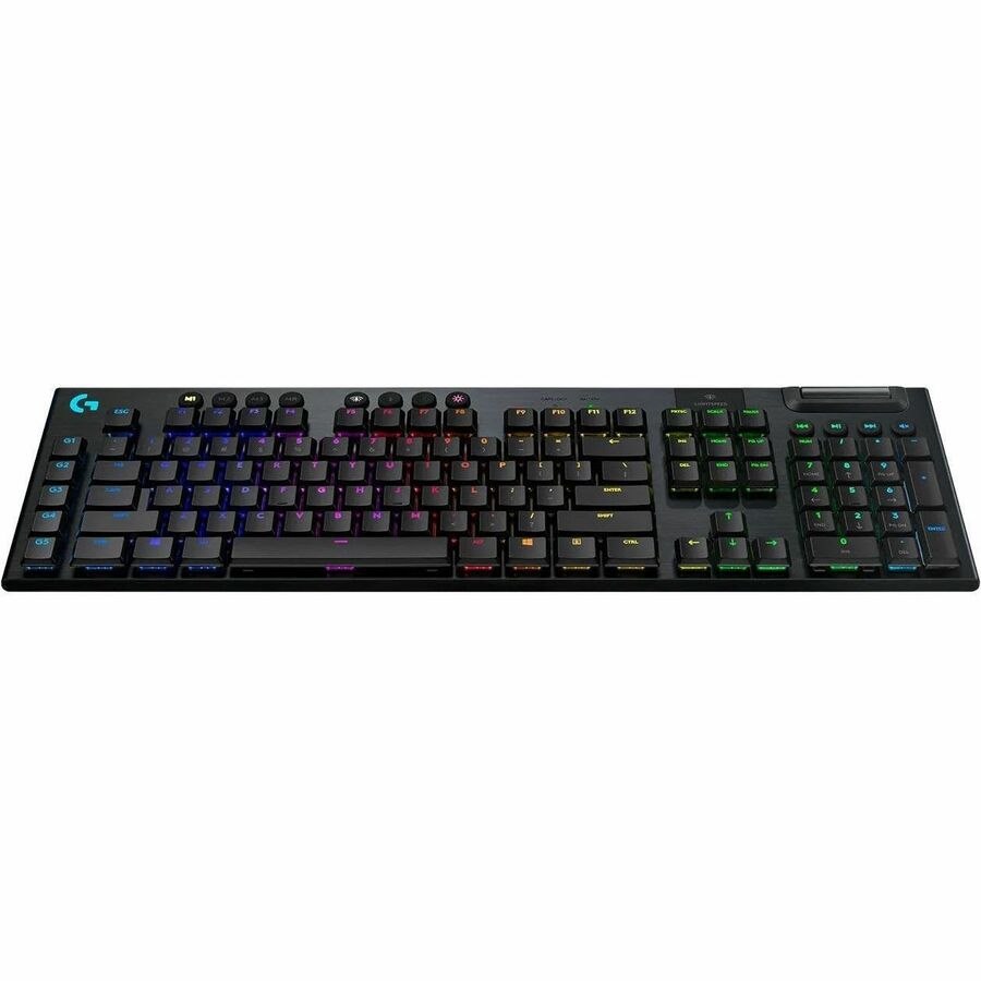 Logitech G G915 Gaming Keyboard - Wireless Connectivity - USB Interface - RGB LED - English (UK) - QWERTY Layout - Black