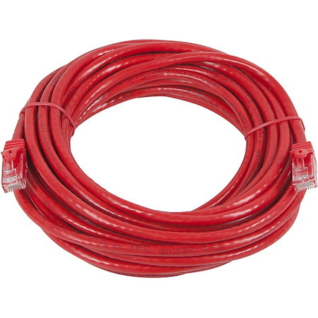 Monoprice FLEXboot Series Cat6 24AWG UTP Ethernet Network Patch Cable, 50ft Red