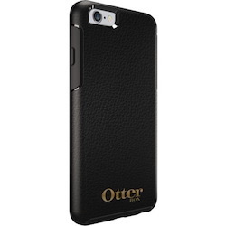 OtterBox Symmetry Case for Apple iPhone 6 Plus Smartphone - OtterBox Gold Logo - Midnight Black