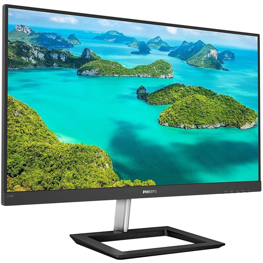 Philips 278E1A 27" Class 4K UHD LCD Monitor - 16:9 - Textured Black