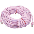 Monoprice FLEXboot Series Cat5e 24AWG UTP Ethernet Network Patch Cable, 100ft Pink
