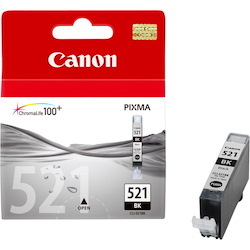 Canon CLI-521BK Original Inkjet Ink Cartridge - Black - 1 Pack