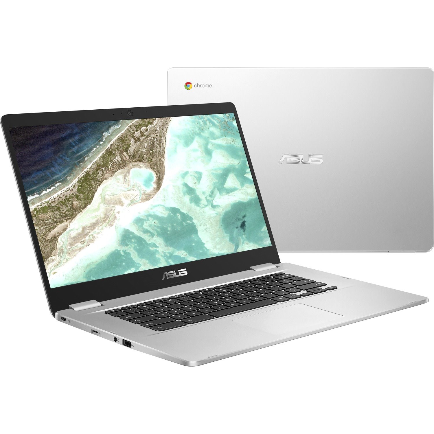 Asus Chromebook C523 C523NA-DH02 15.6" Chromebook - HD - 1366 x 768 - Intel Celeron N3350 Dual-core (2 Core) 1.10 GHz - 4 GB Total RAM - 32 GB Flash Memory - Black, Silver