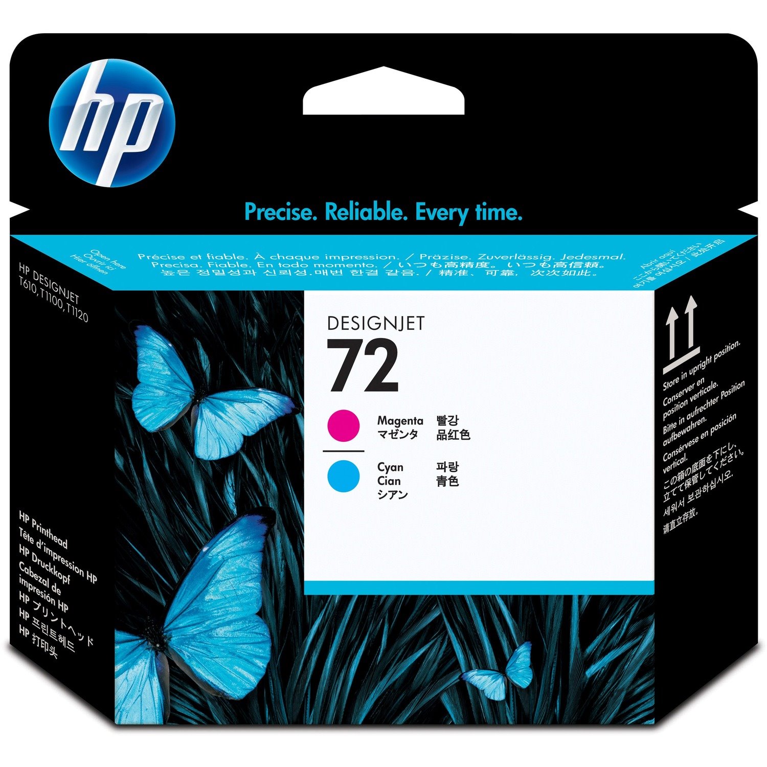 HP 72 Original Inkjet Printhead - Magenta, Cyan - 1 Each