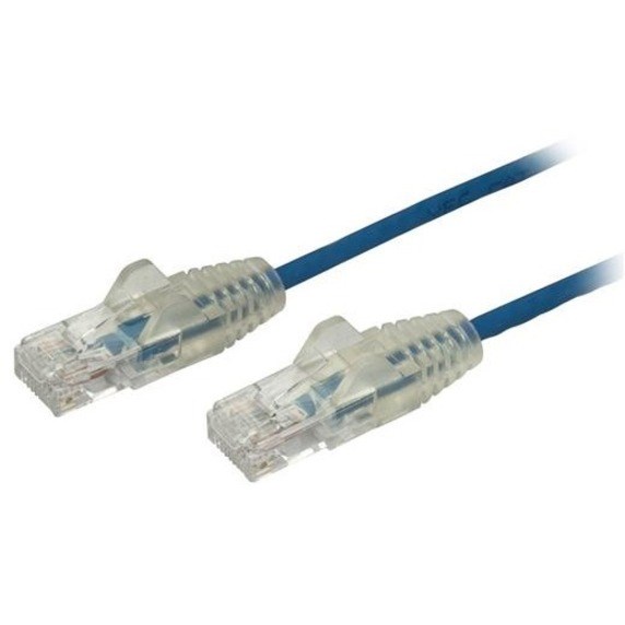 StarTech.com 1 m CAT6 Cable - Slim CAT6 Patch Cord - Blue - Snagless RJ45 Connectors - Gigabit Ethernet Cable - 28 AWG (N6PAT100CMBLS)