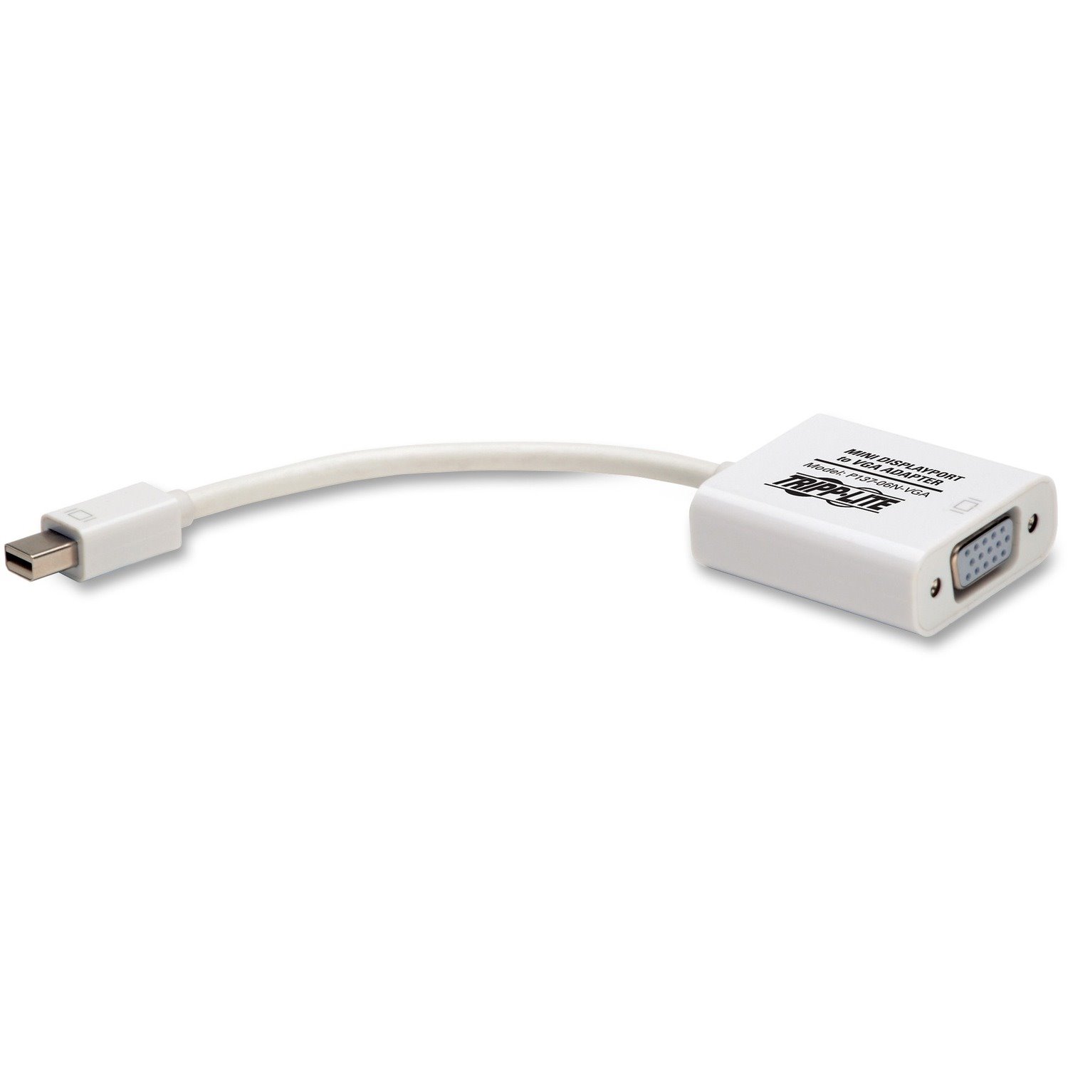 Eaton Tripp Lite Series Keyspan Mini DisplayPort to Active VGA Adapter, Video Converter (M/F), White, 6-in. (15.24 cm)