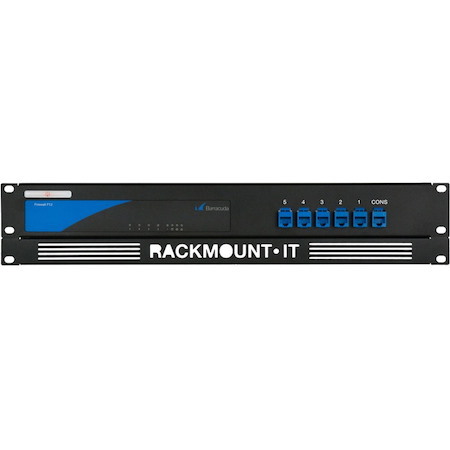 RACKMOUNT.IT BC-Rack RM-BC-T2 2U Rack-mountable Rackmount Kit for Firewall - 482.60 mm Rack Width - Jet Black