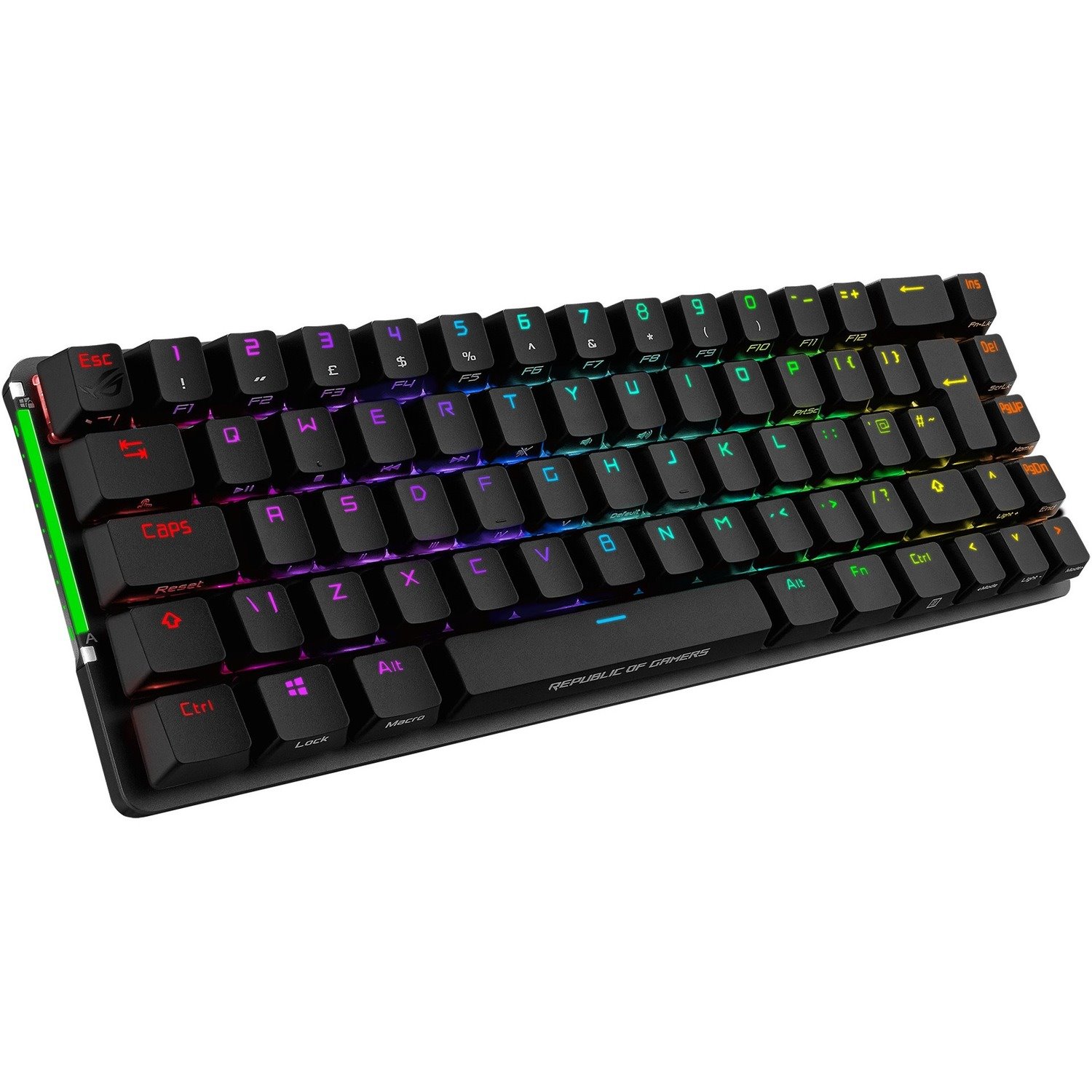 Asus ROG Falchion NX Gaming Keyboard - Wired/Wireless Connectivity - USB 2.0 Interface - RGB LED - Black, Grey