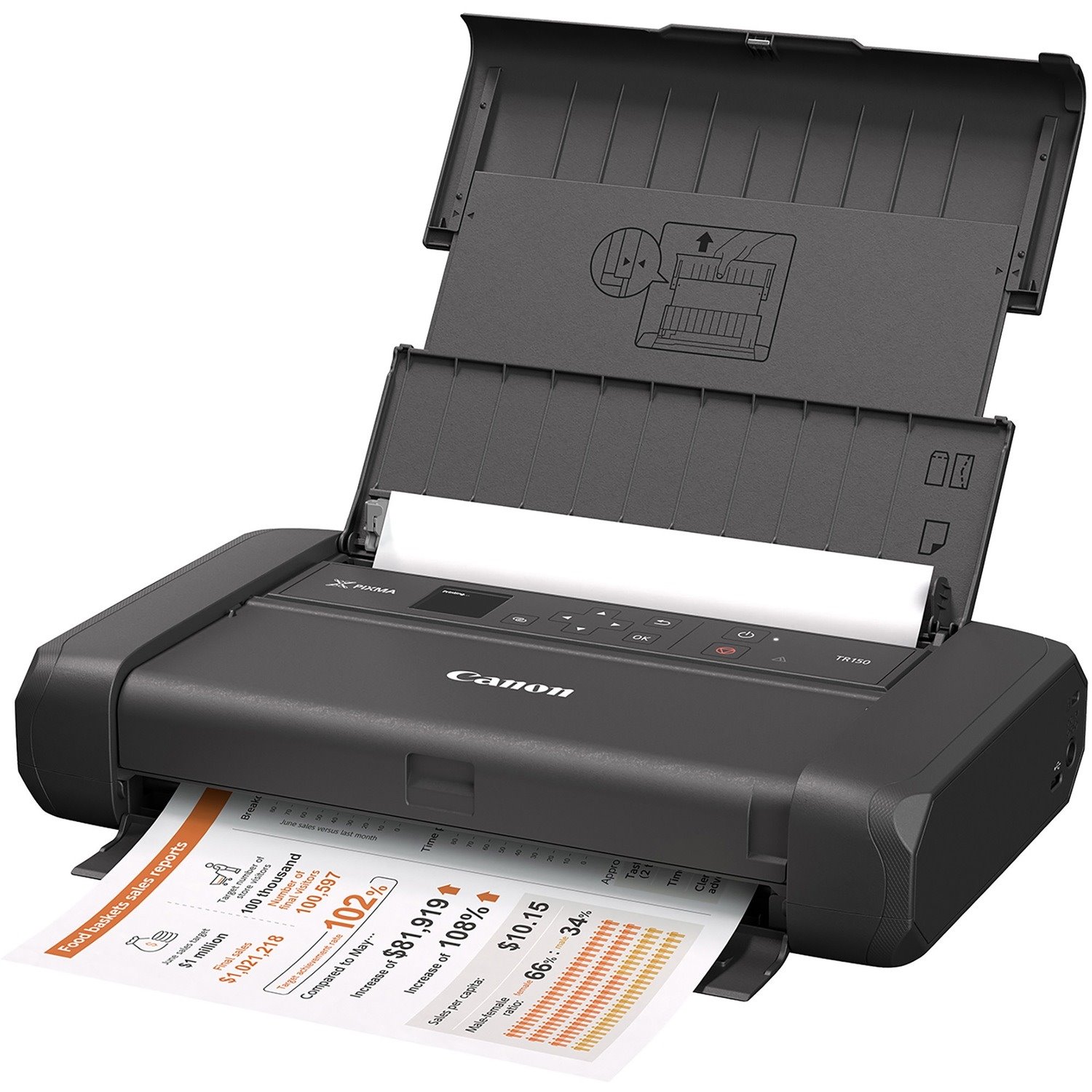 Canon PIXMA TR150 Portable Wireless Inkjet Printer - Colour