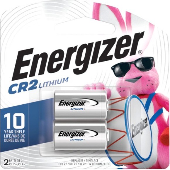 Energizer CR2 Batteries, 2 Pack