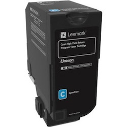 Lexmark Original High Yield Laser Toner Cartridge - Cyan Pack