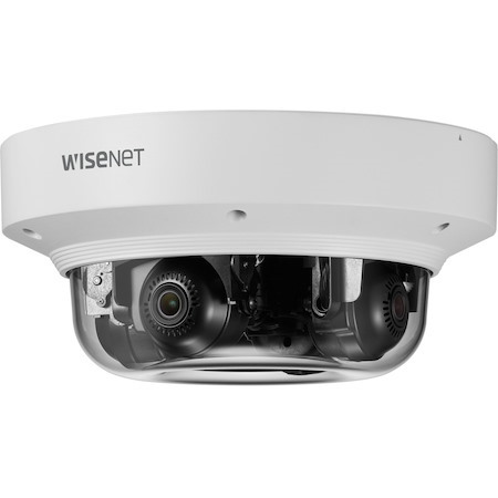 Wisenet PNM-9084QZ1 8 Megapixel Full HD Network Camera - Color - Dome - White - TAA Compliant