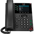 Poly VVX 350 IP Phone - Corded - Corded - Desktop, Wall Mountable - Black