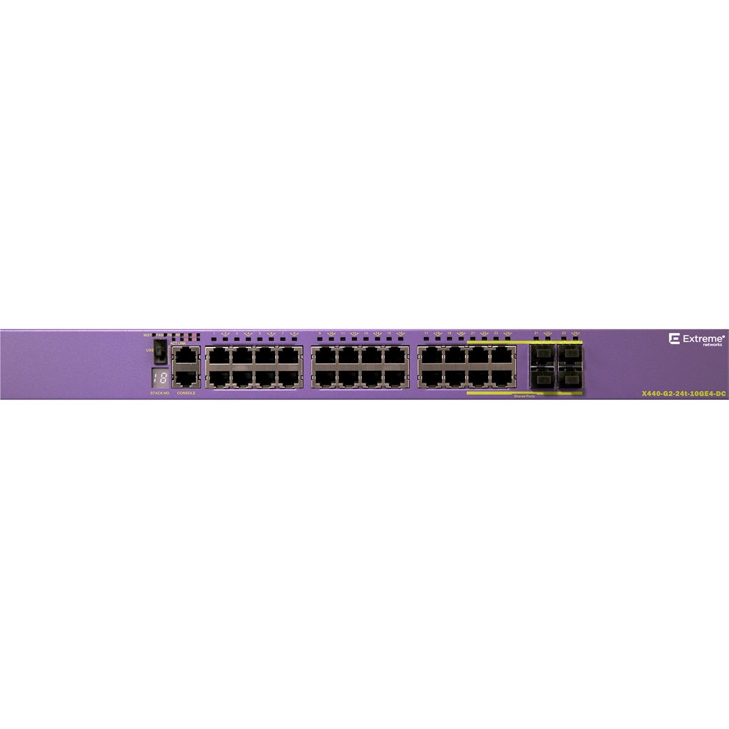 Extreme Networks X440-G2-24t-10GE4-DC Ethernet Switch