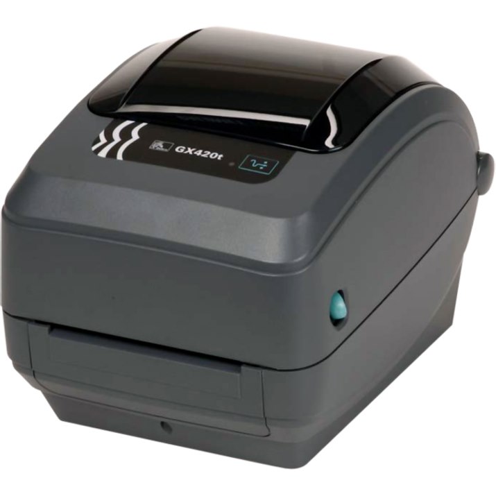 Zebra GX420t Desktop Direct Thermal/Thermal Transfer Printer - Monochrome - Label Print - Fast Ethernet - USB - Serial