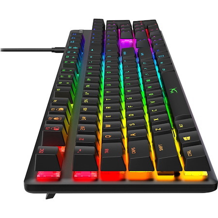 HyperX Alloy Origins Rugged Gaming Keyboard - Cable Connectivity - USB Type C Interface - RGB LED - English (US) - Black